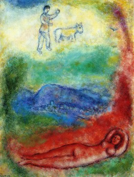 Marc Chagall Painting - Descanso contemporáneo Marc Chagall